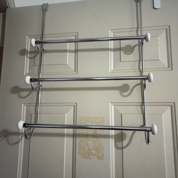 Other - Over-the-Door Chrome Towel Rack